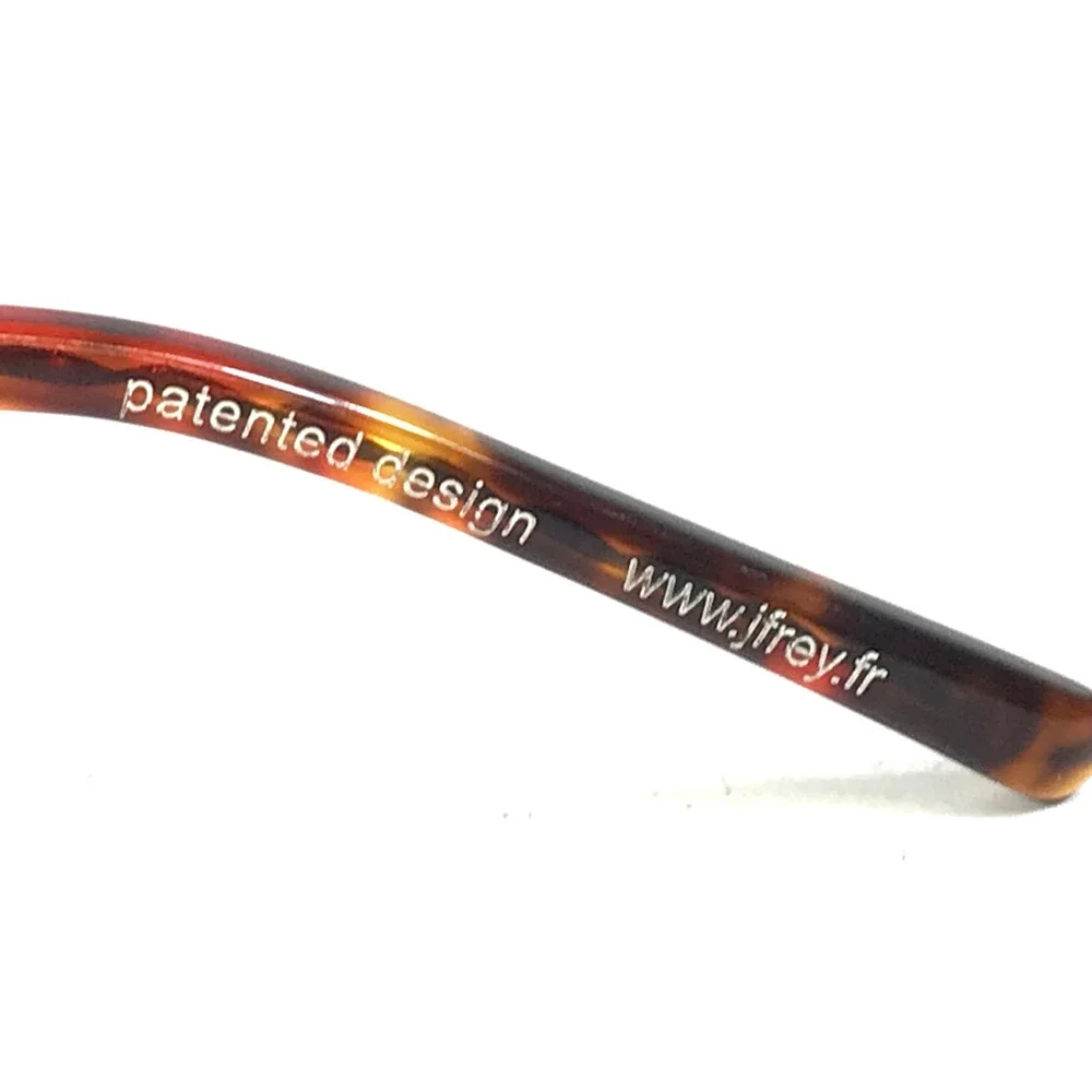 J.F. Rey Eyeglasses Frames JF2585 9522 Brown Blue Woven Half Rim 54-20-145